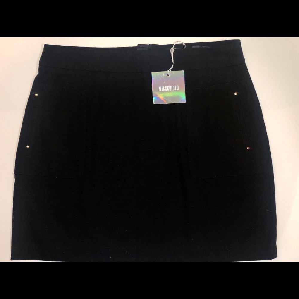 Missguided Black Mini Skirt Sz. 12
